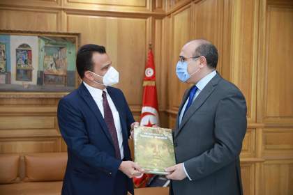 Посланик Веселин Дянков проведе среща с Хабиб Амар, министър на културата на Тунизийската република